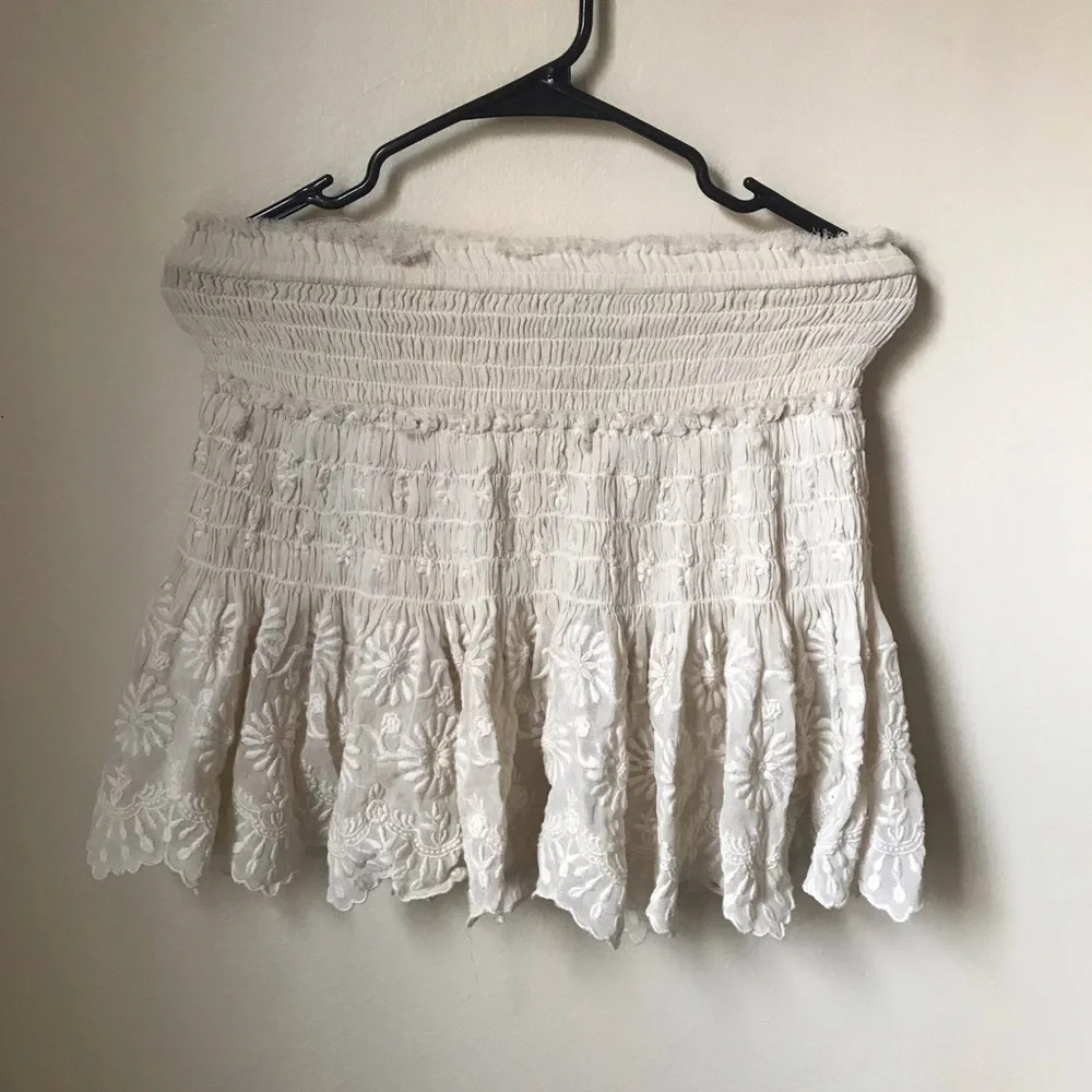 LoveShackFancy Ruffle Ruched Skirt, size XXS - Picture 2 of 9